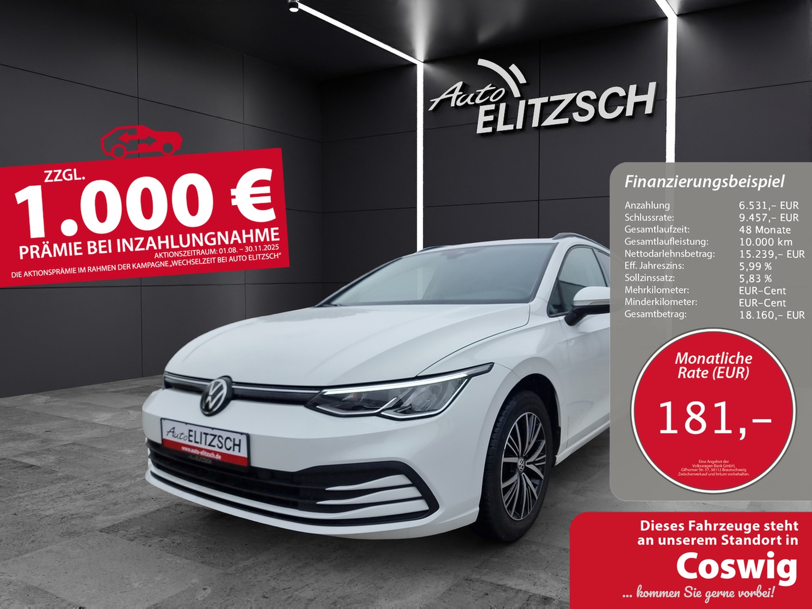 Volkswagen Golf VIII Variant Business TDI DSG LED ACC SHZ PDC Ambiente Navi Klima