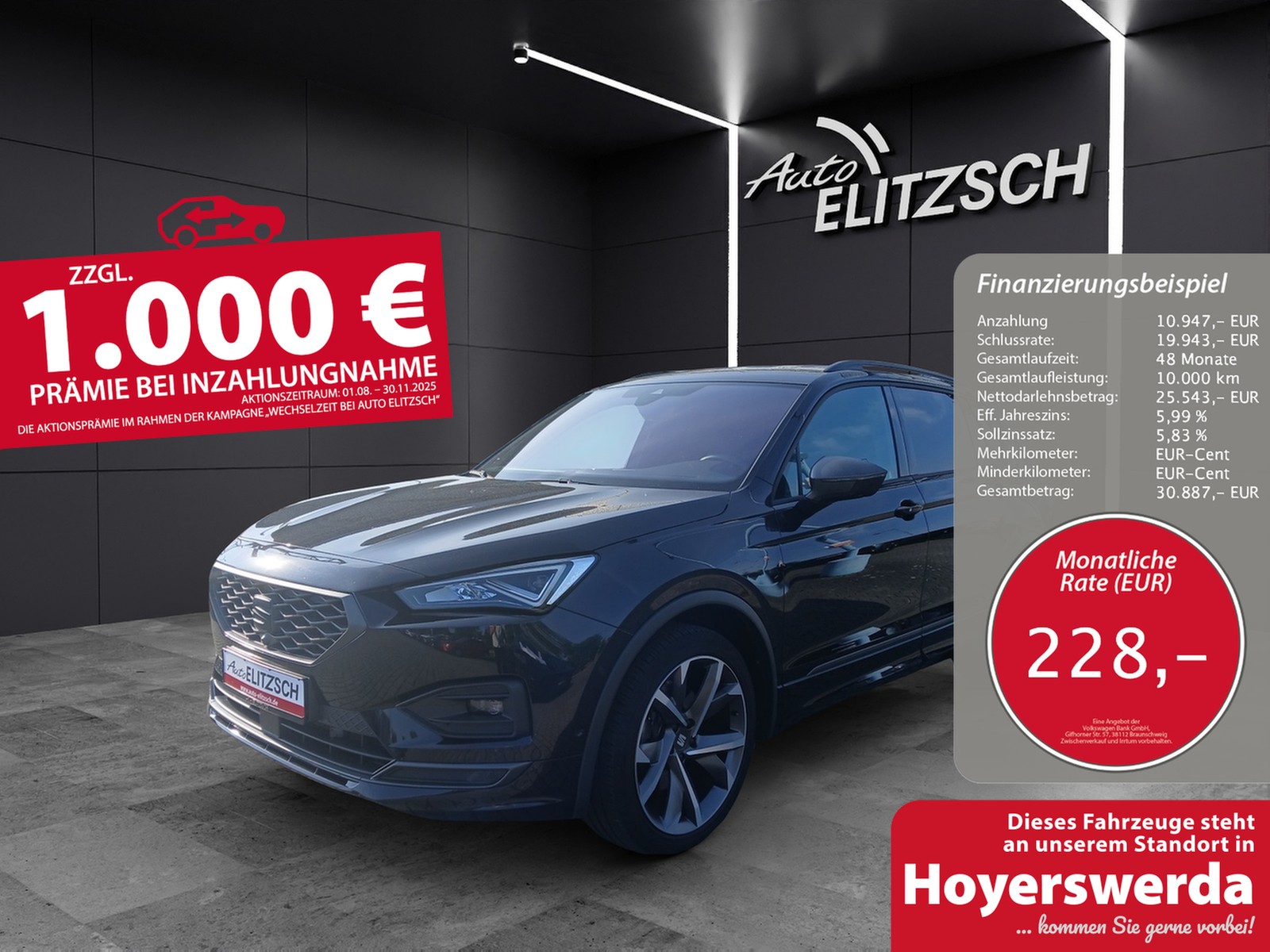 SEAT Tarraco TDI FR-Line DSG 4Drive LED AHK Navi AID ACC 360° 20