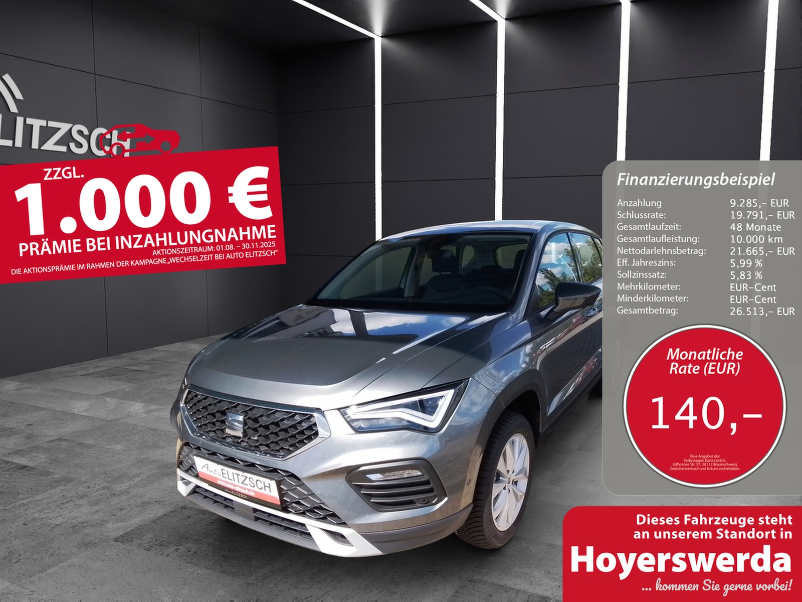 SEAT Ateca TSI Style LED Navi ACC RFK SH LM