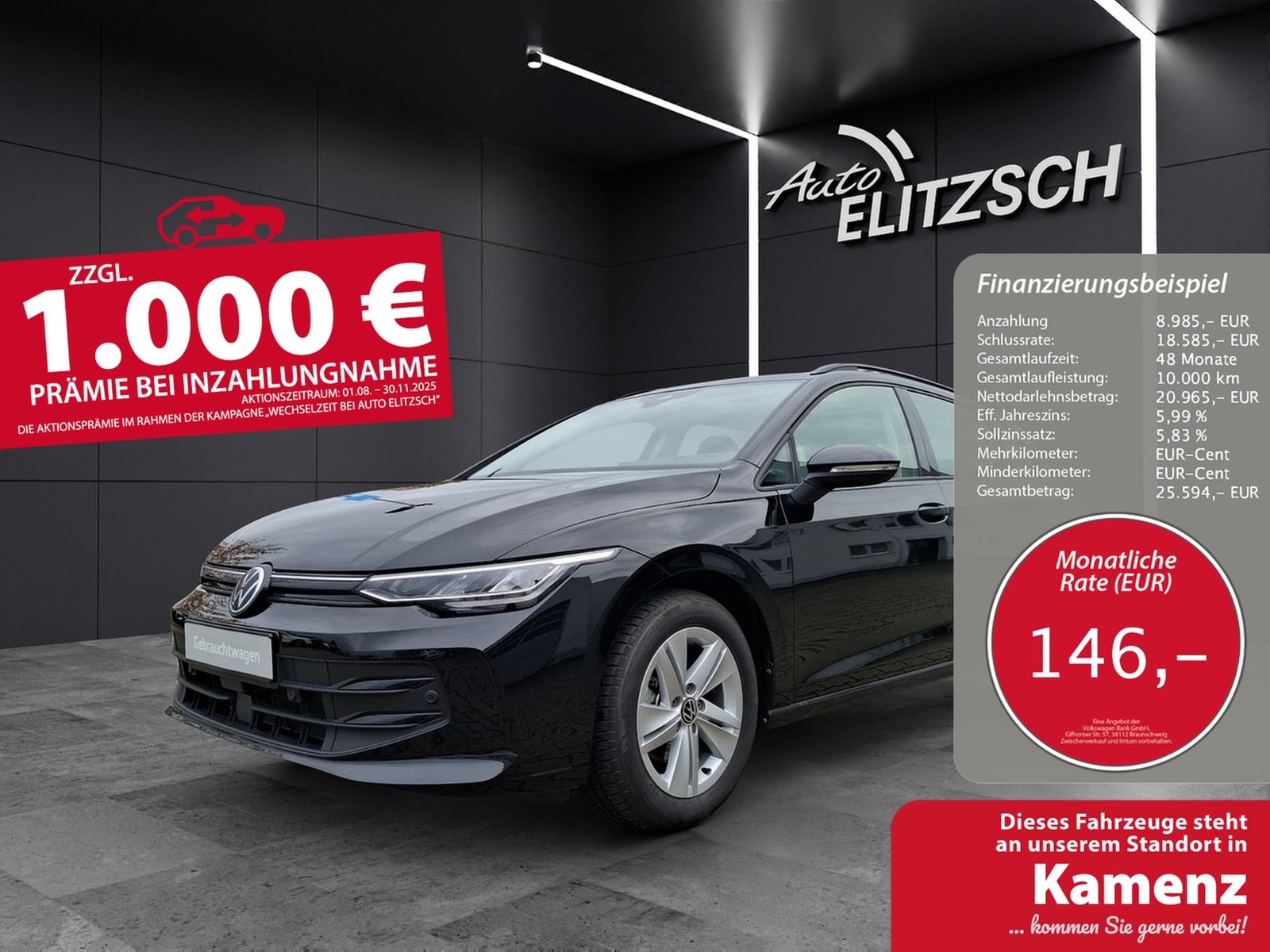 Volkswagen Golf VIII Variant eTSI Life DSG LED Navi AID HUD ACC PDC SH