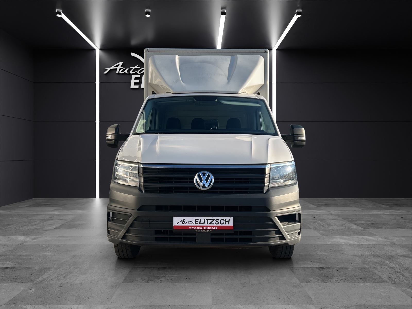 Fahrzeugabbildung Volkswagen Crafter Pritsche Kofferaufbau 35 lang RFK Navi Klima