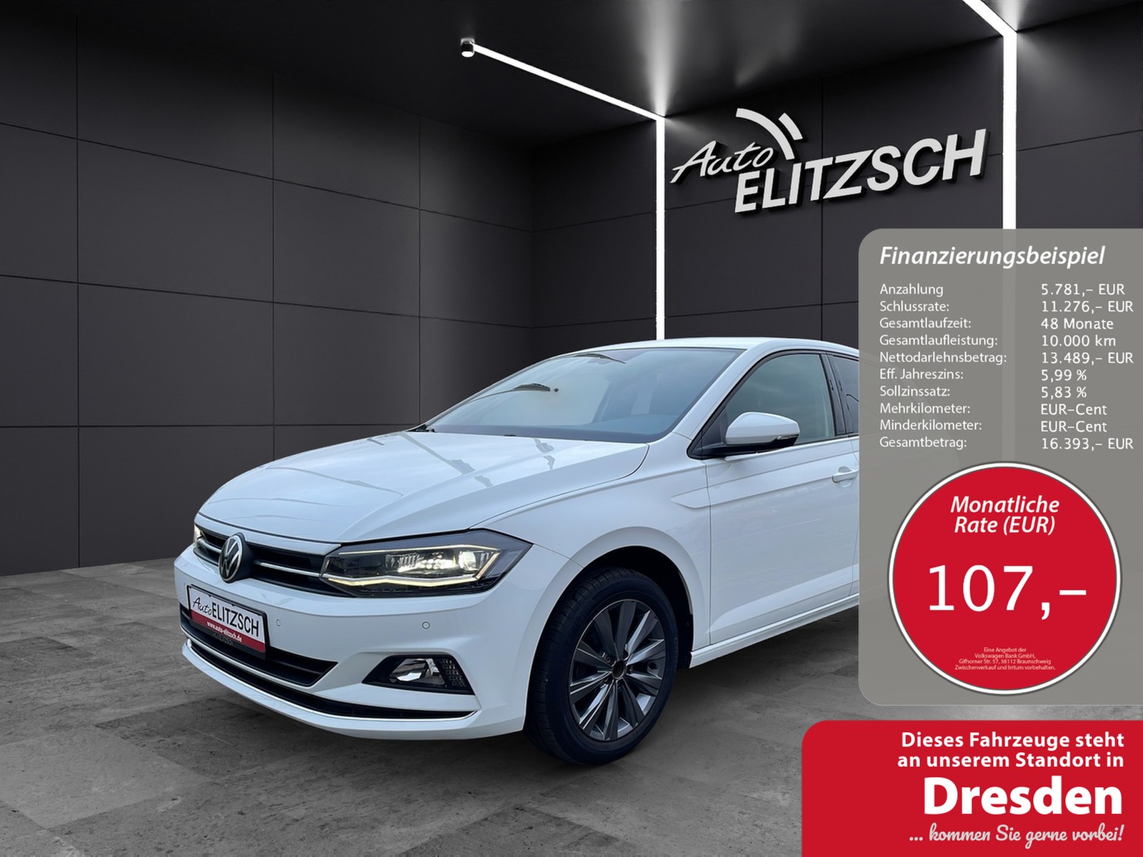 Volkswagen Polo Highline TSI DSG LED ACC SHZ PDC Navi Klima
