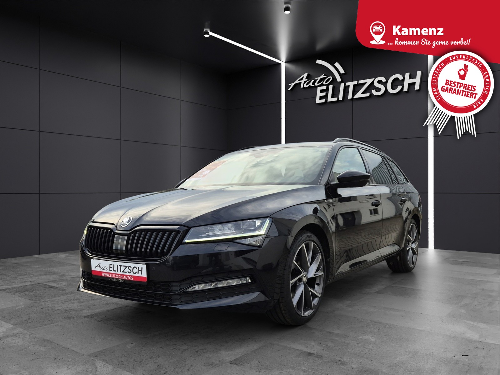 Fahrzeugabbildung SKODA Superb Combi TDI Sportline DSG 4x4 Matrix AHK Navi VC ACC Pano PDC SH 19"