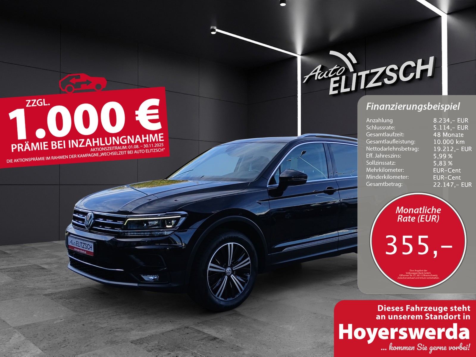 Volkswagen Tiguan TDI Highline DSG 4M STH LED AHK Navi Pano AID ACC RFK SH