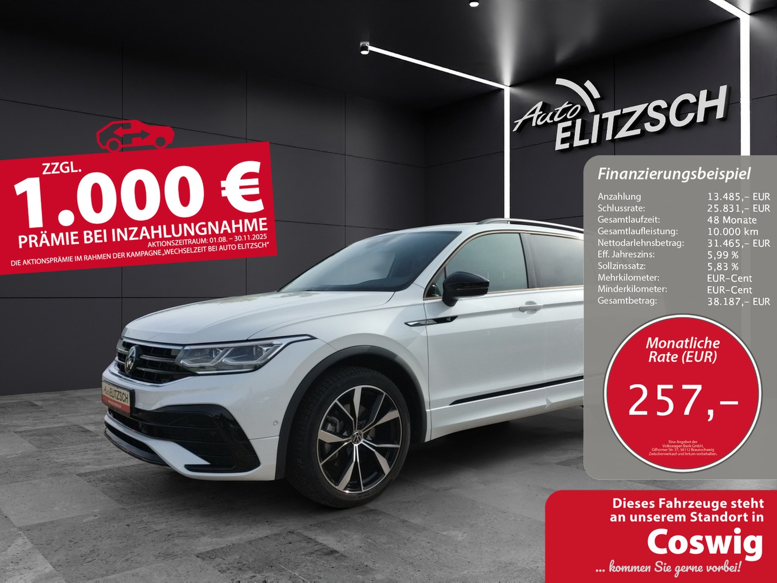 Volkswagen Tiguan Allspace TSI R-Line DSG 4M 7-Si STH Matrix AHK Navi AID ACC RFK SH 20