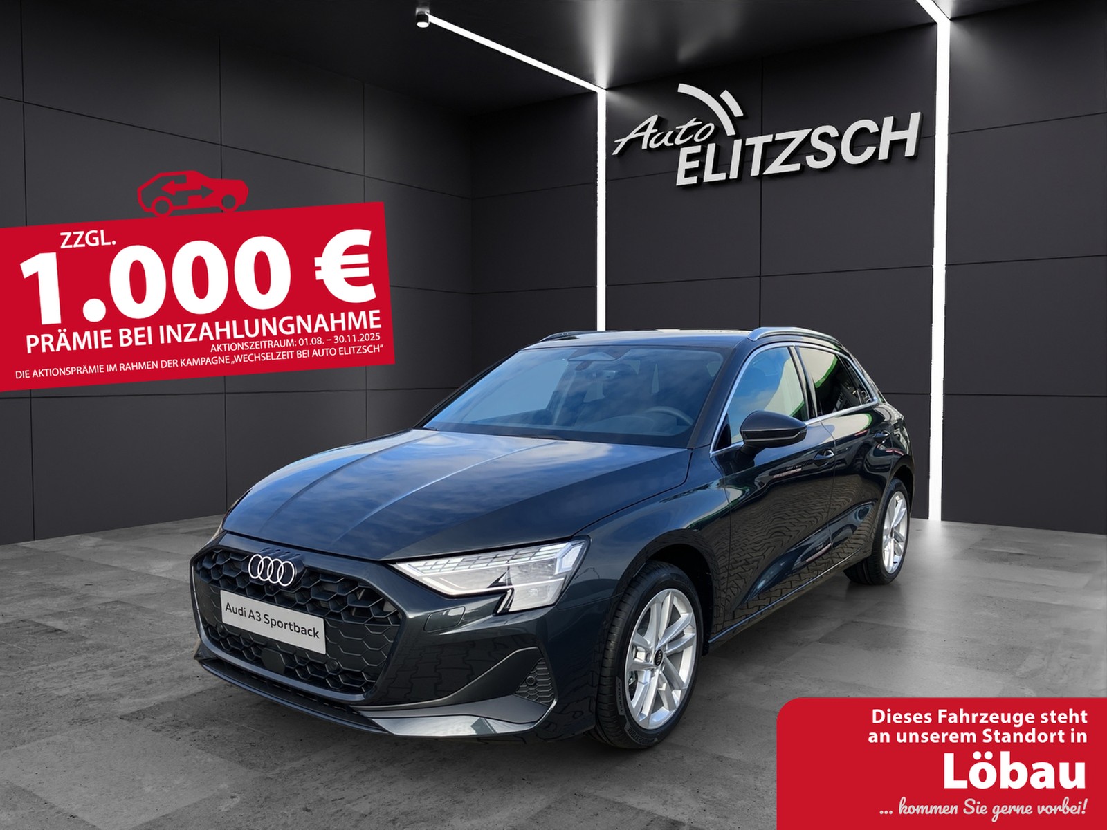 Audi Audi A3 Sportback TFSI LED-Scheinw., Navi, Sportsitze, Vorb. AZV,