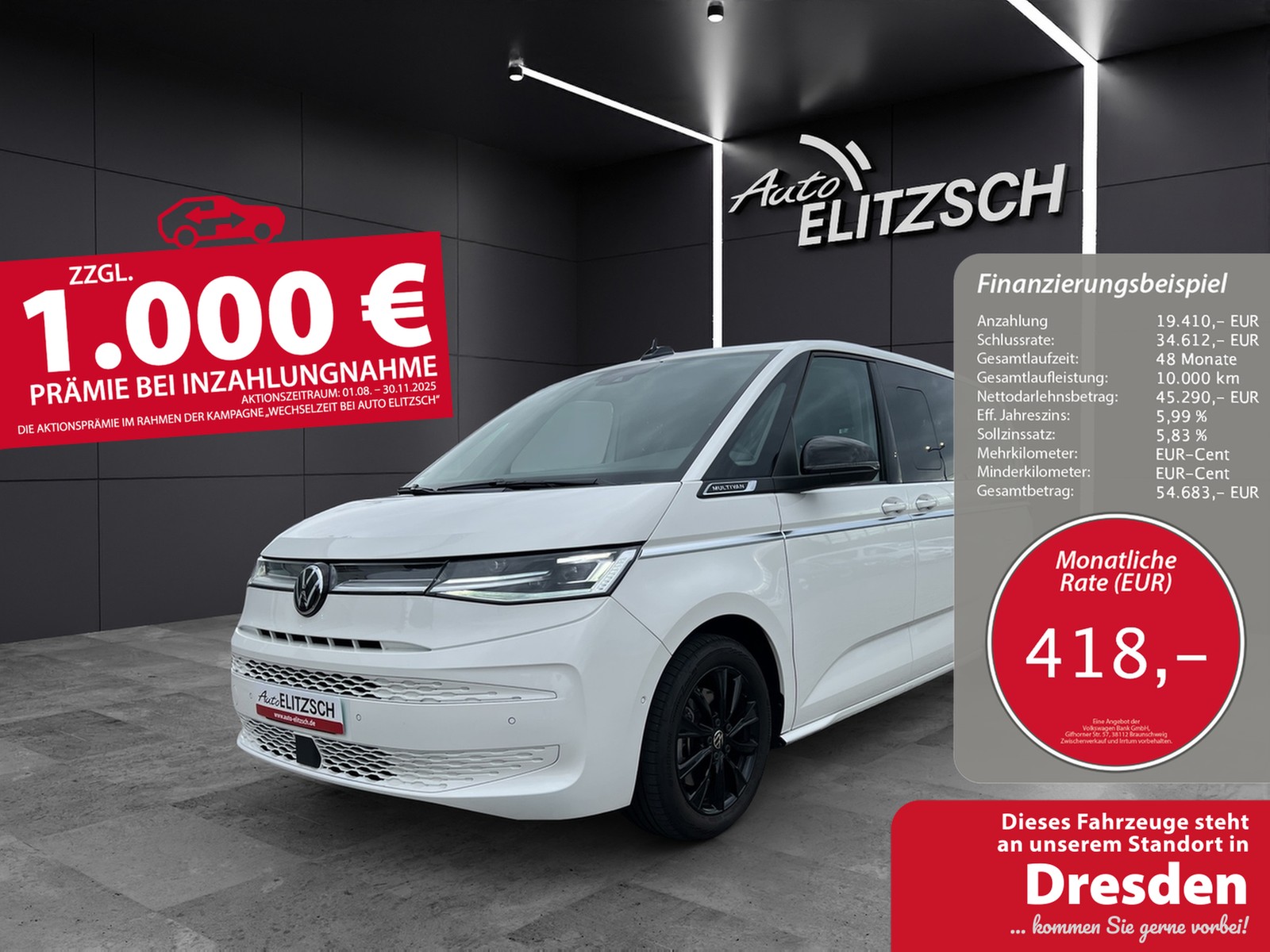 Volkswagen T7 Multivan Style DSG TSI IQ-LED AHK H&K