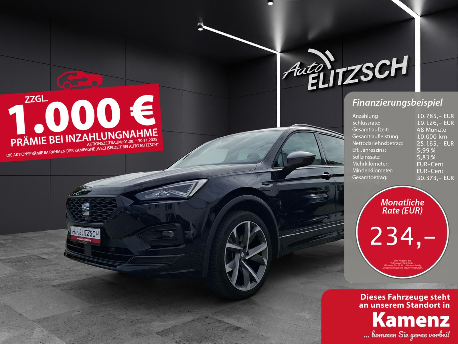 SEAT Tarraco TSI FR DSG 4Drive LED AHK Navi Pano AID ACC RFK 20