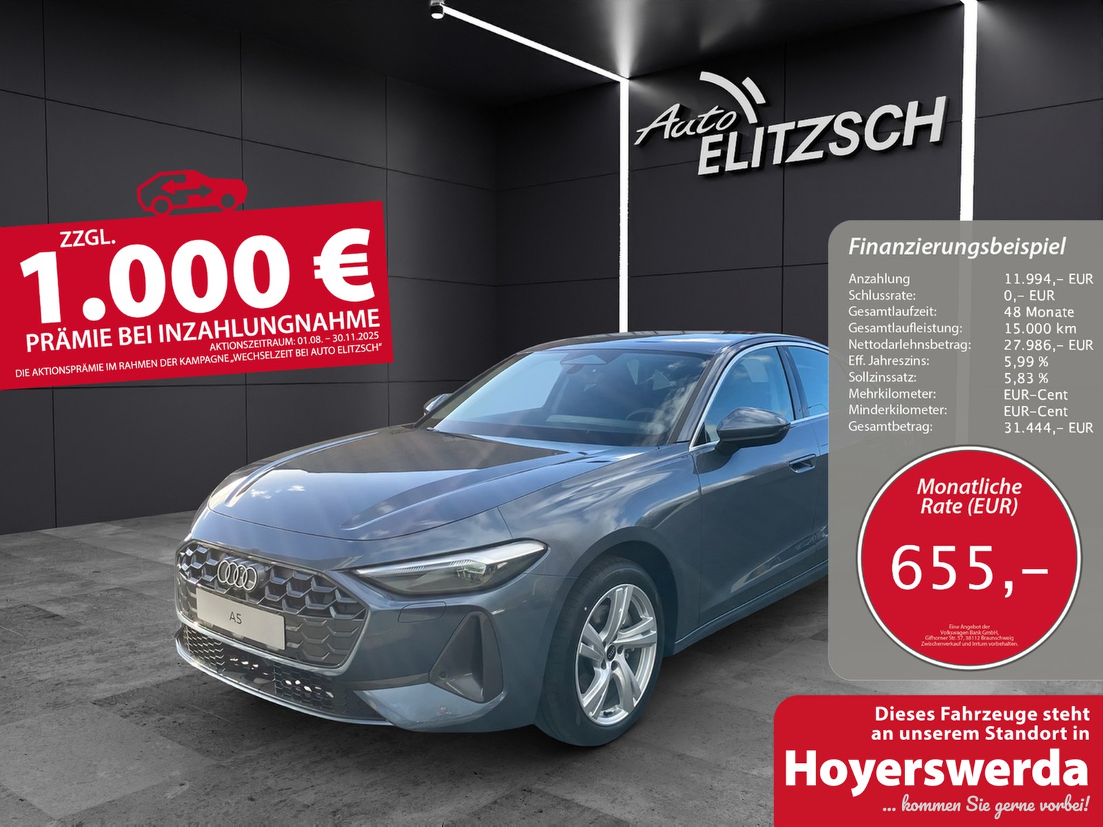 Audi A5 Limousine TFSI S tronic LED Navi ACC RFK SH Parkassistent