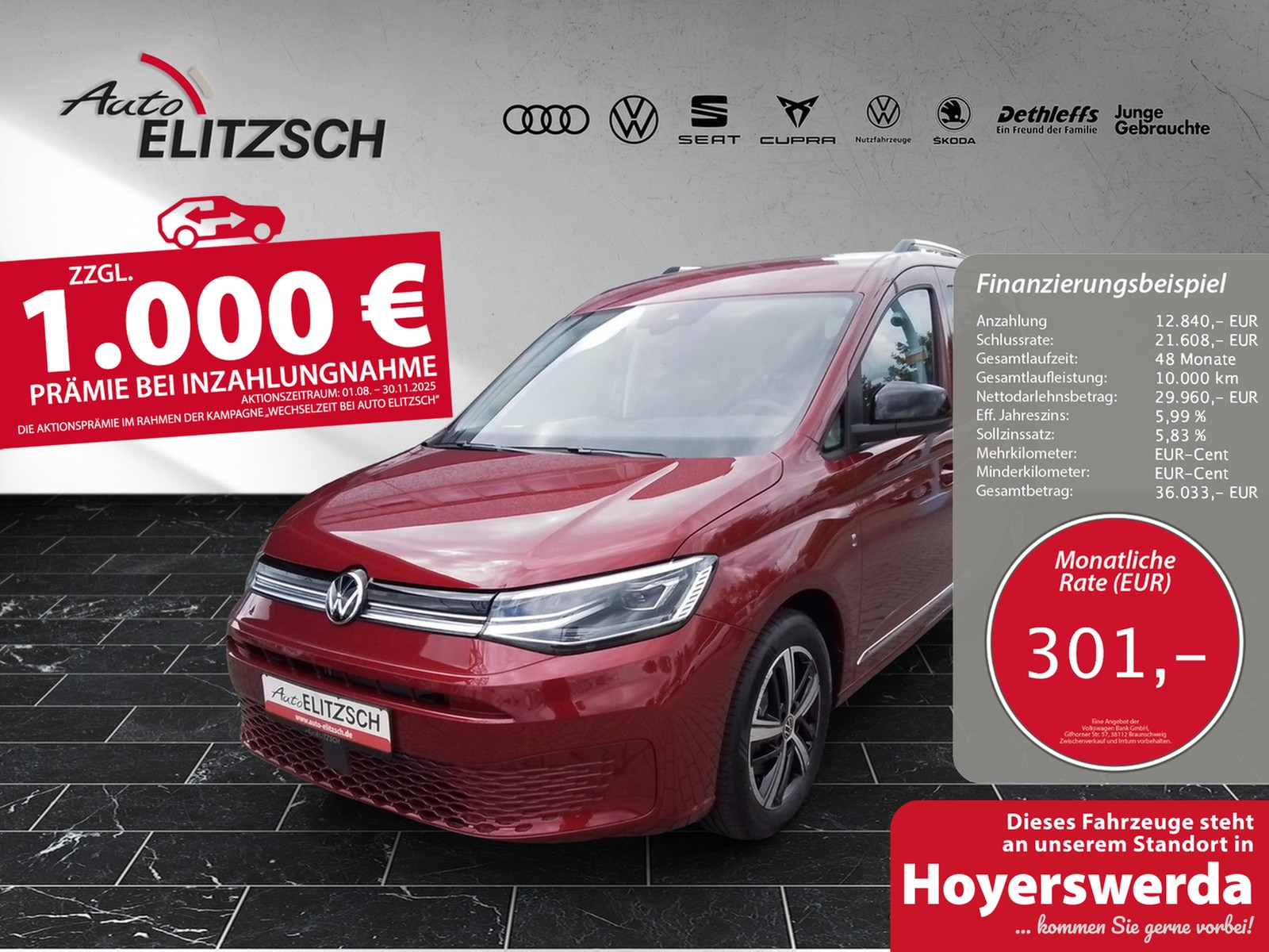 Volkswagen Caddy TDI Style NAVI ACC KLIMA LED
